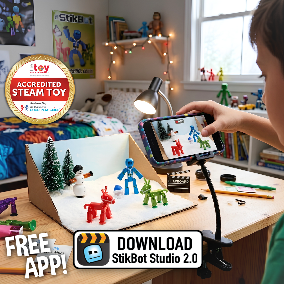StikBot Advent Calendar 2026 – 24-Day Countdown with 13 Figures