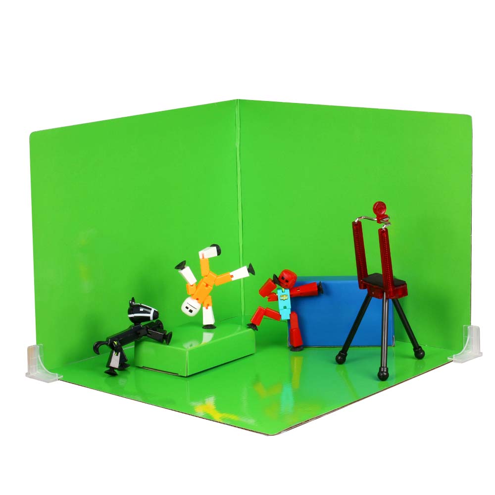 StikBot Studio Pro Set Animation Kit Green Screen Tripod