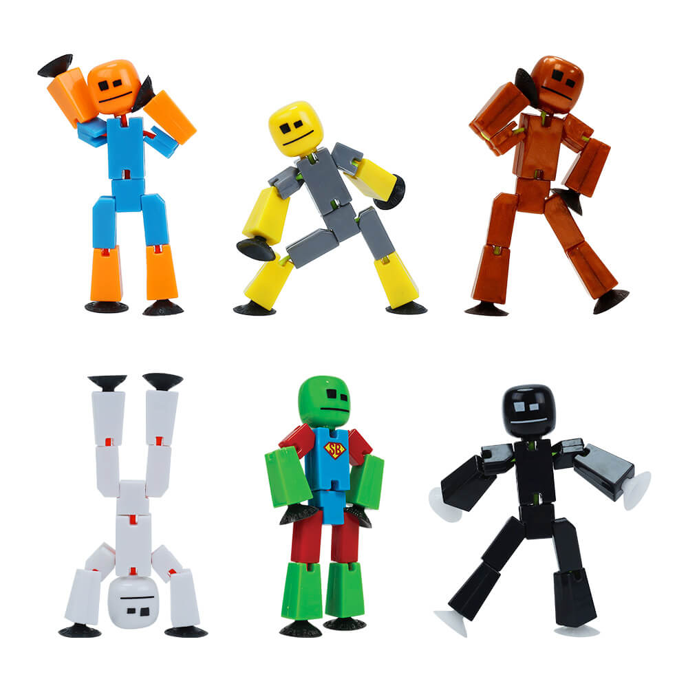 StikBot Special 6-Pack Bundle | Unique Colors - Animation Toy