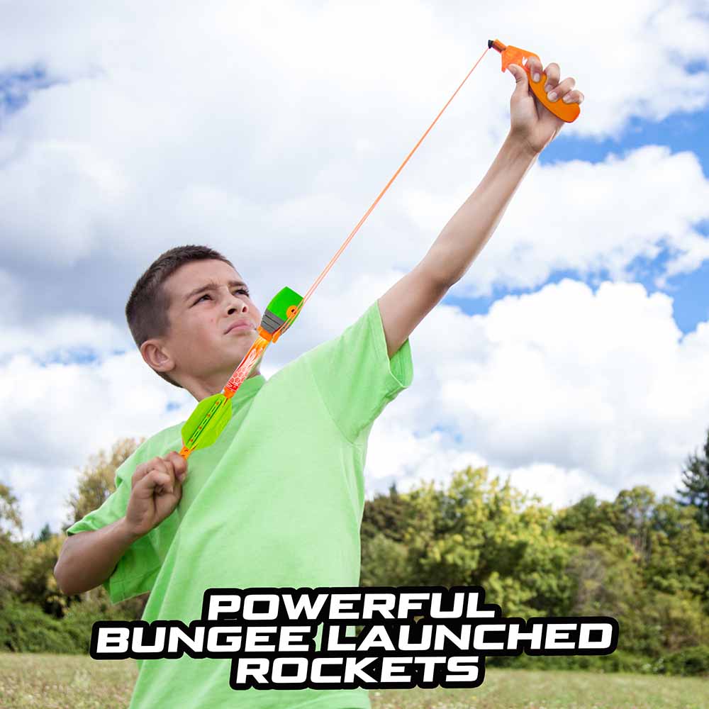 Zing Launching Fun Pack - 4 Rockets & Glider - Outdoor Toy Combo