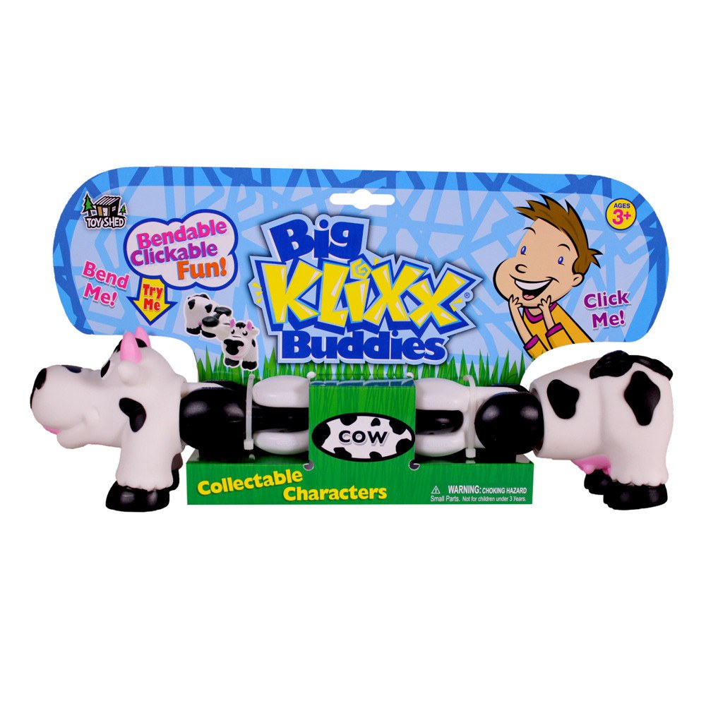 Novelties_Klixx_Buddies_Cow_collectable_characters_bendable_clickable_fun