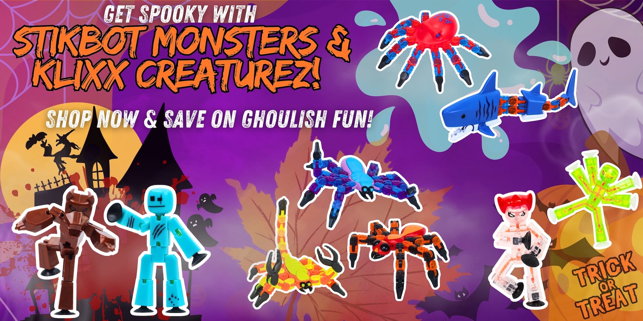 Spooktacular Halloween Fun with Stikbot Monsters and Klixx Creaturez!