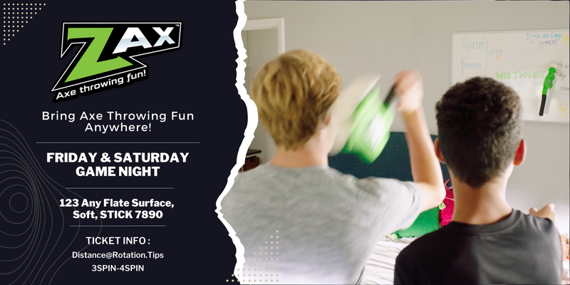 Zing Zax Axe Throwing Fun Soft Foam Toy