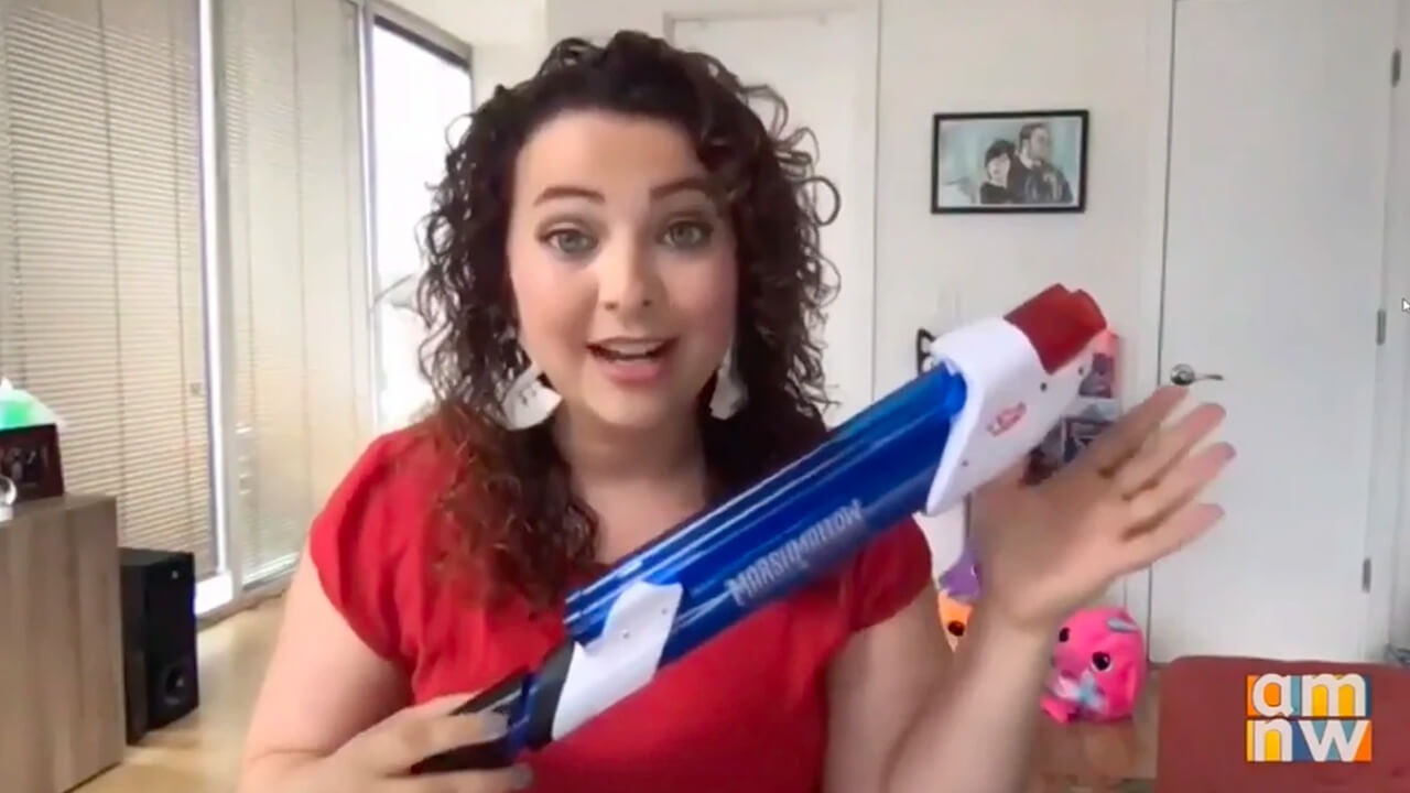 Marshmallow Blaster Double Barrel Blaster featured on KATU-TV with The Toy Insider