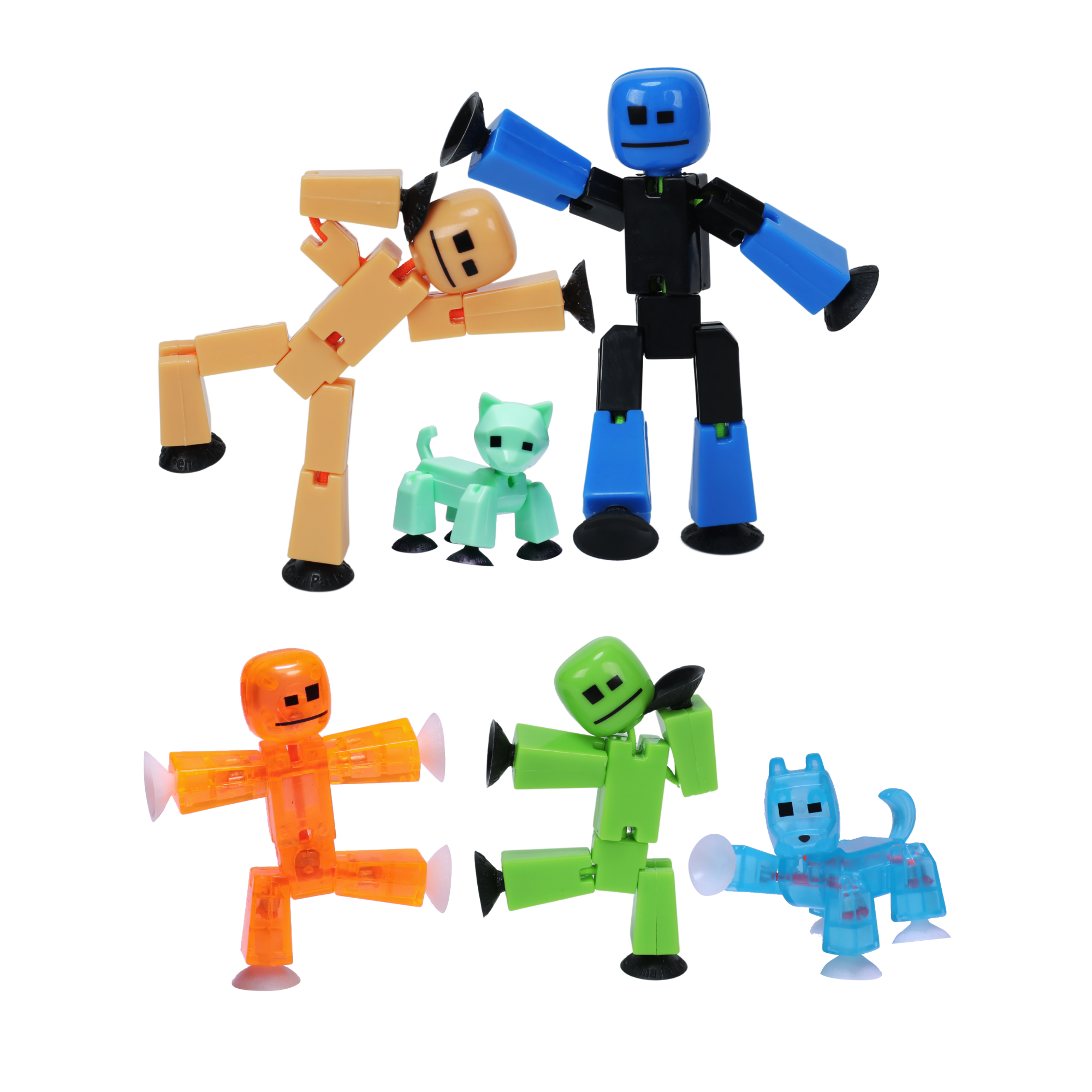 StikBot Family Pack (NEW Colors): Stop Motion Family Fun!