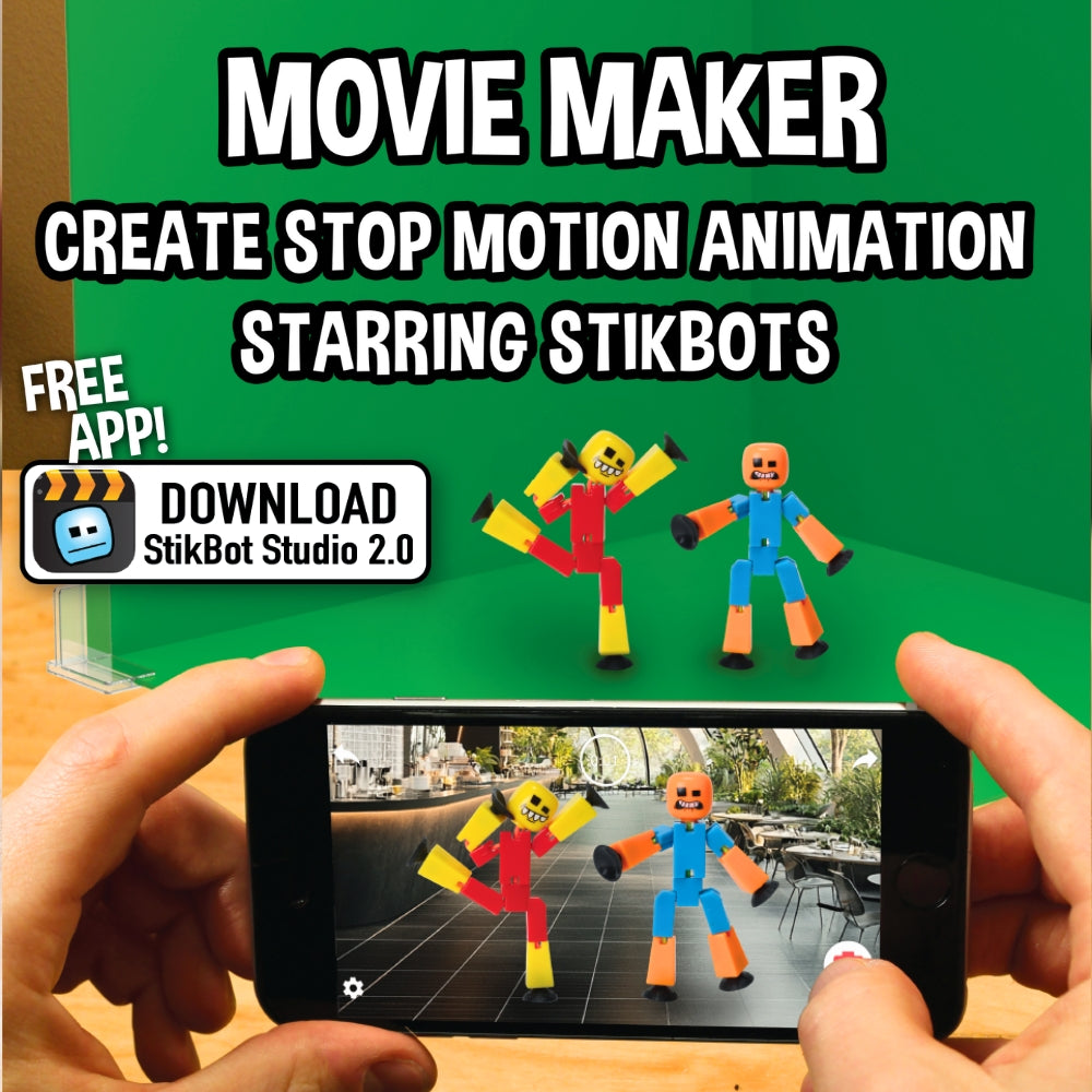 StikBot Crazy Faces 3 Pack: Exclusive, Hilarious Stop Motion Fun!