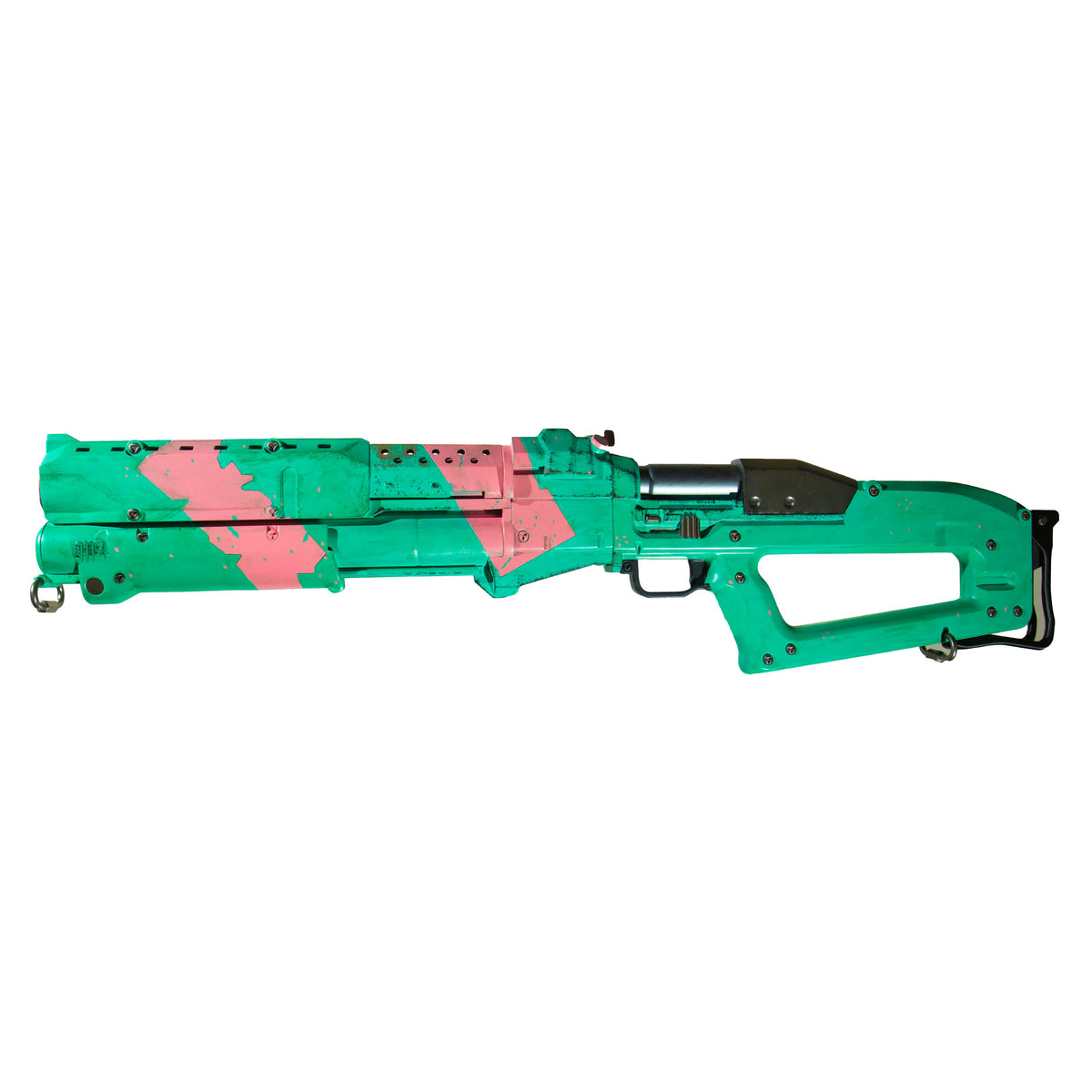 Cyberpunk 2077 GUTS 1:1 Scale Shotgun Replica – 32 Inch Prop with Pump Action, Light Sound Smoke FX & Display Stand
