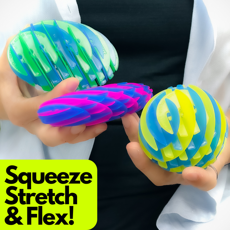 Zinkeez FlatBall - The Ultimate Flat-to-Ball Fidget Toy - Ages 4 and Up