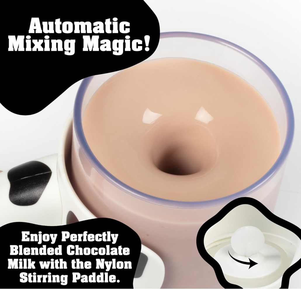 HogWild Moo Mixer - novelty beverage drink mixer