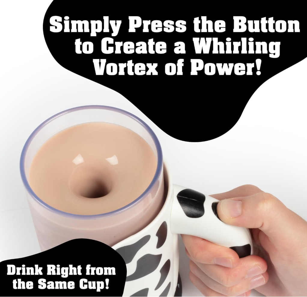 HogWild Moo Mixer - novelty beverage drink mixer