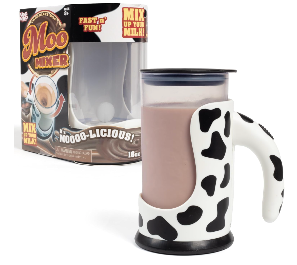 HogWild Moo Mixer - novelty beverage drink mixer