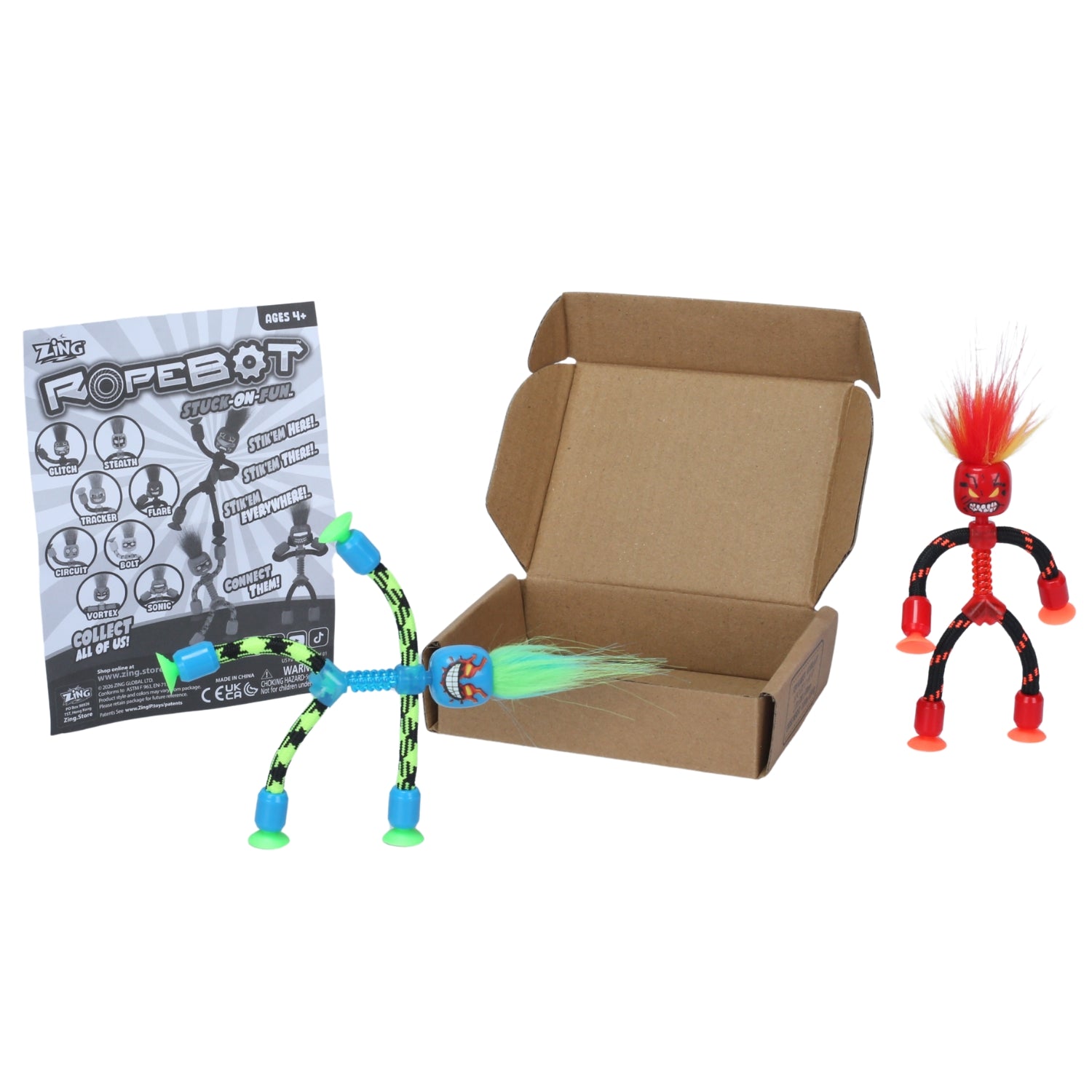 RopeBot Suction Toy – Suction Hands & Feet Travel Toy for Kids 4-8