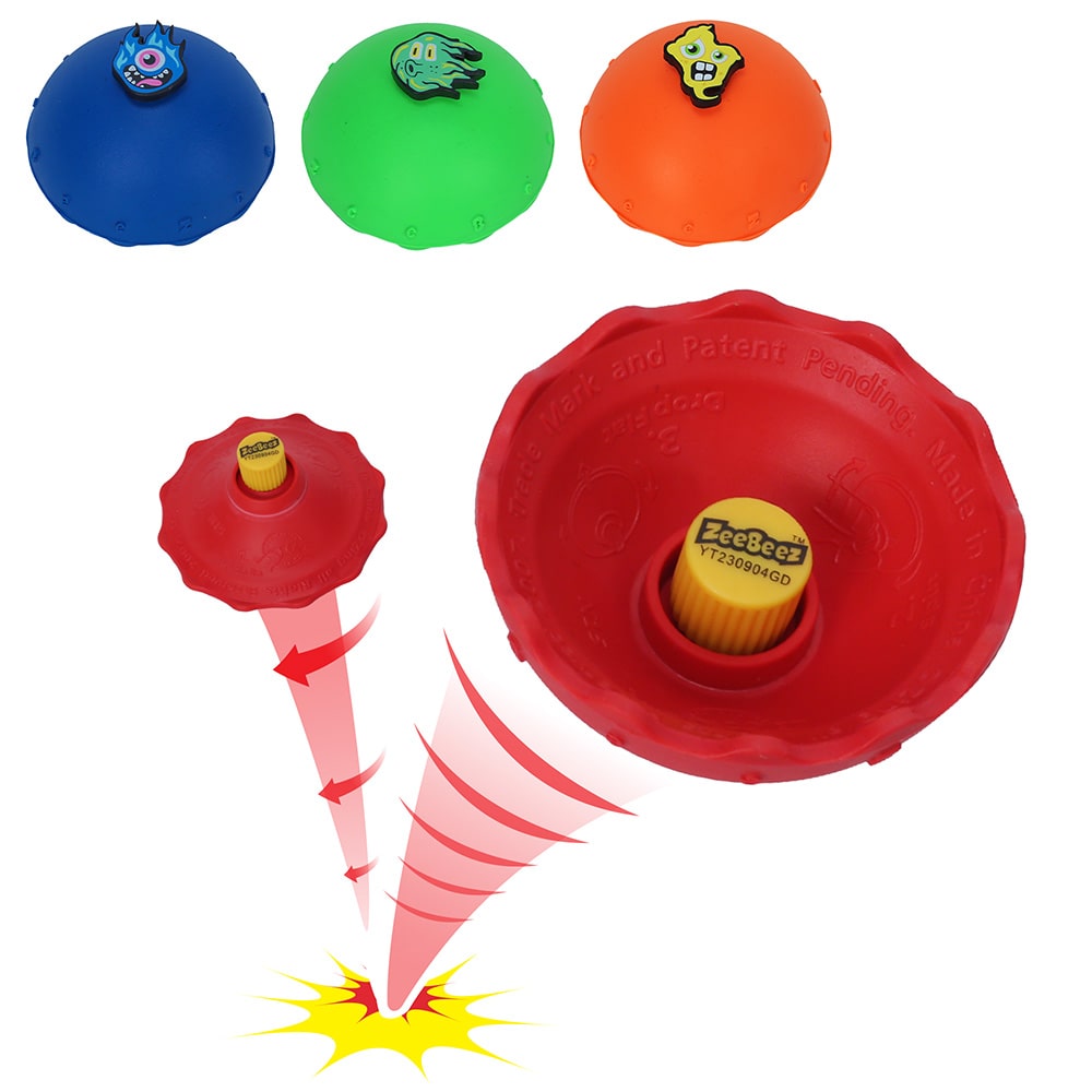 ZeeBeez Bouncing Bowl 4 Pack - Fun & Stress Relief Bouncing Toys