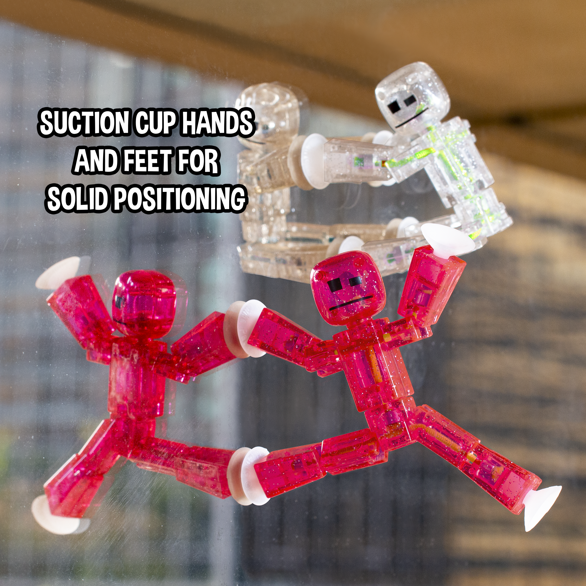 StikBot 4 Clear Pack + Tripod | Stop Motion Starter Kit