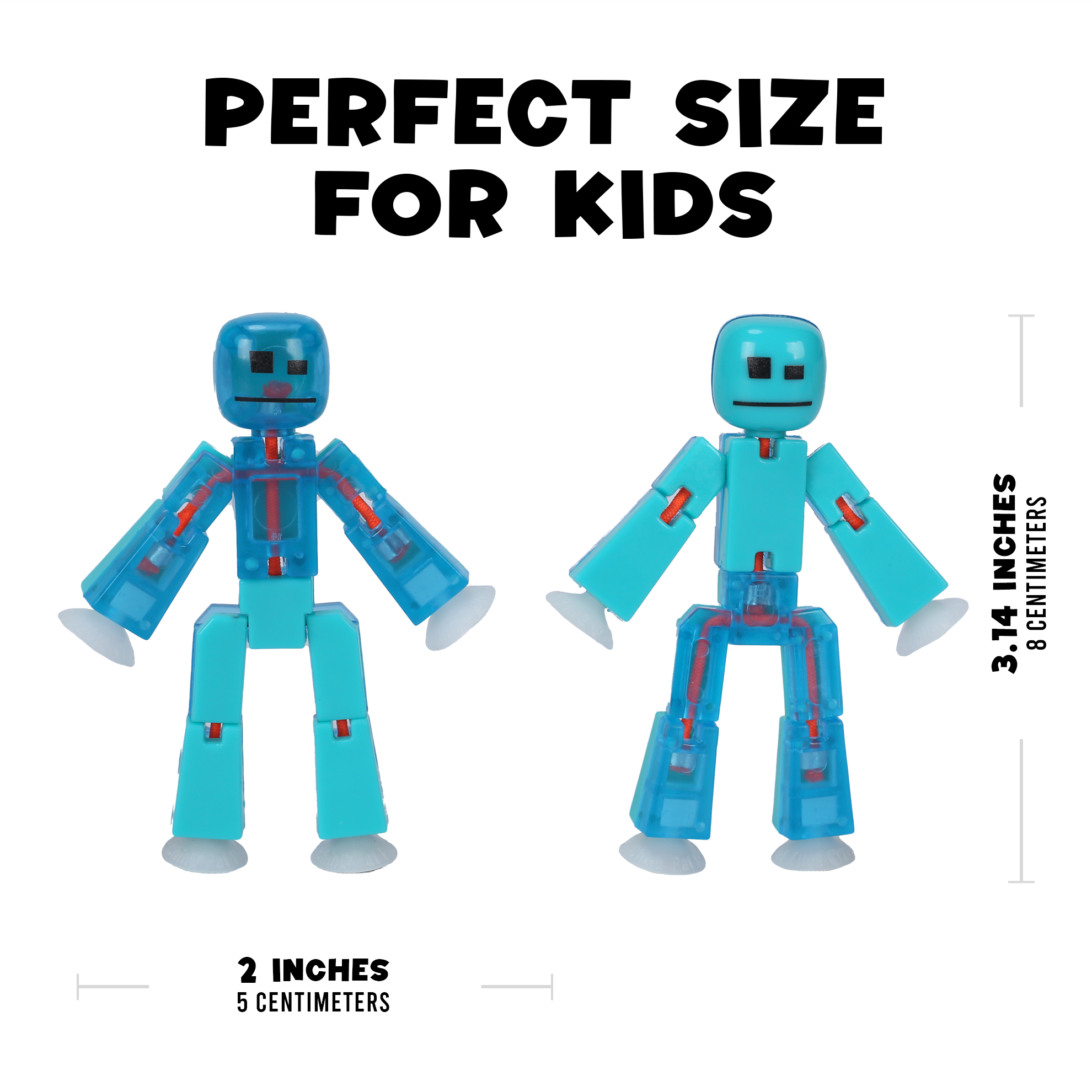 StikBot 2-Tone 6-Pack – Poseable Stop-Motion Figures