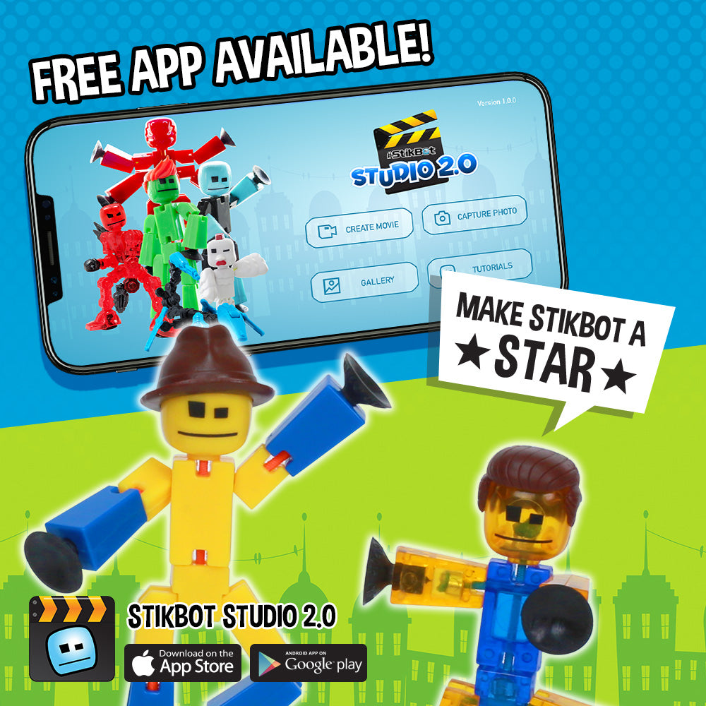 StikBot Special Family Pack Pack of 3 Stikbots, 2 Stikbot Juniors