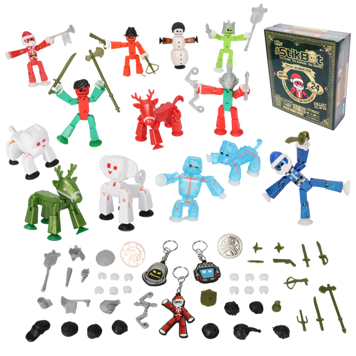 StikBot Advent Calendar 2026 – 24-Day Countdown with 13 Figures
