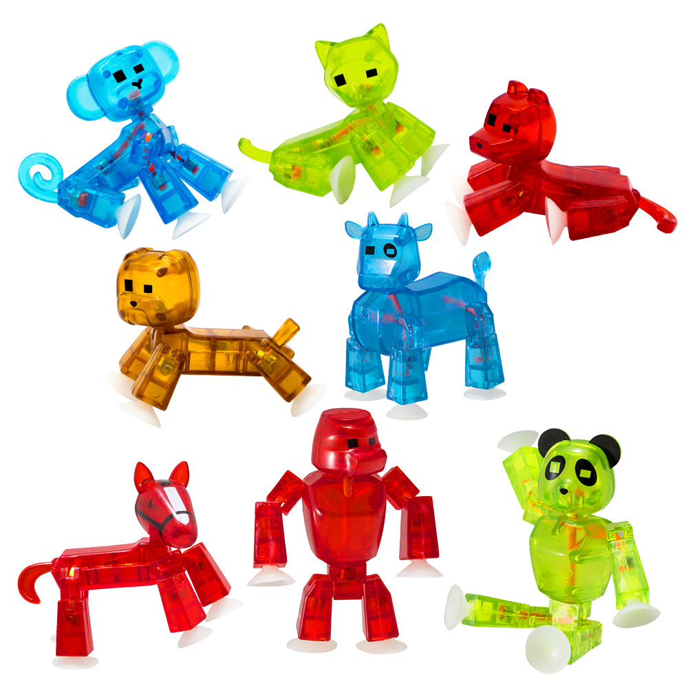 StikBot Pets Mega Pack - 8 Animal Figures for Stop Motion Fun