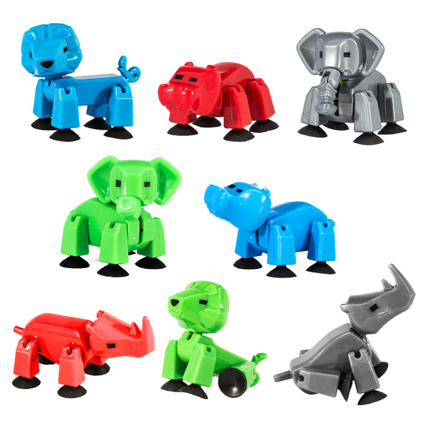 Stikbot Monsters - Complete Set of 6, Clear Colors