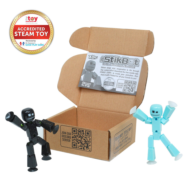 Stikbot Zingtannica Action Pack - Pack of 1 Stikbot with 1 Set of Accessories Blue - Vangarden