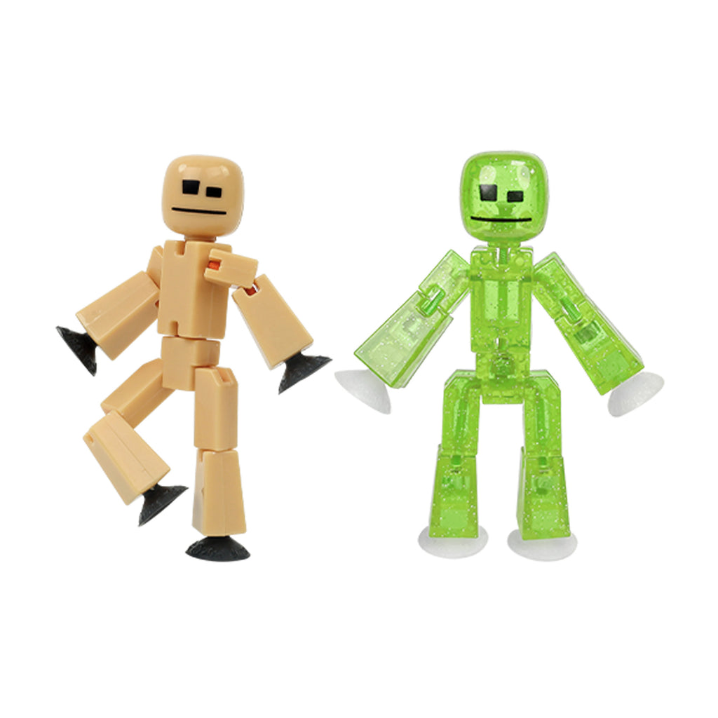Pink Stick Bot StikBot Dual Pack - New Colors - Collectible Stop Motion Figures