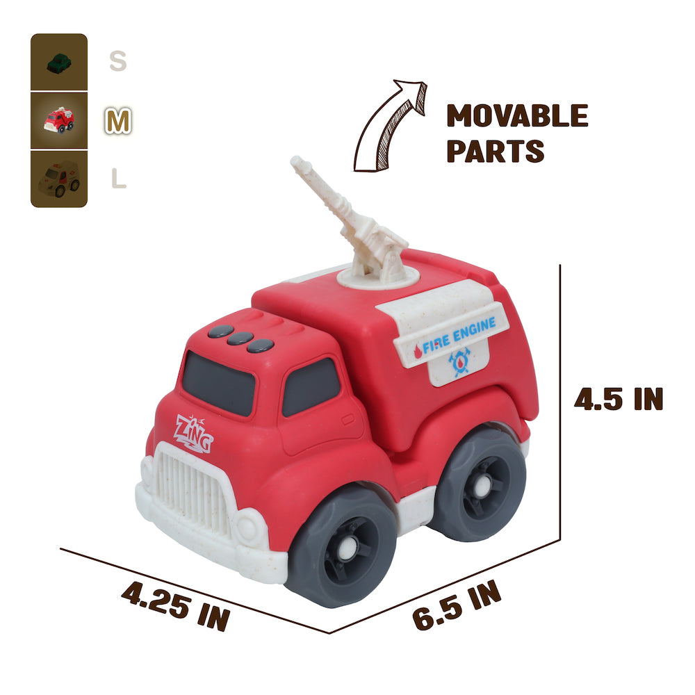 Plantastic Fire Engine - Medium Eco-Friendly Rescue Vehicle