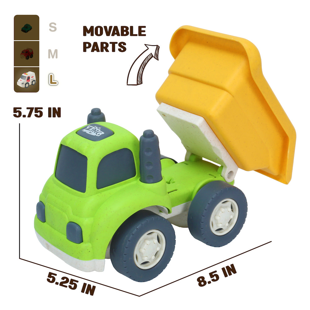 Plantastic Dump Truck - Large Eco-Friendly City Vehicle Toy