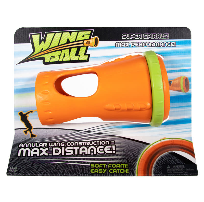 Hog Wild Wingball Throwing Toy – Unique Foam Ball with Annular Wing for Max Distance & Speed