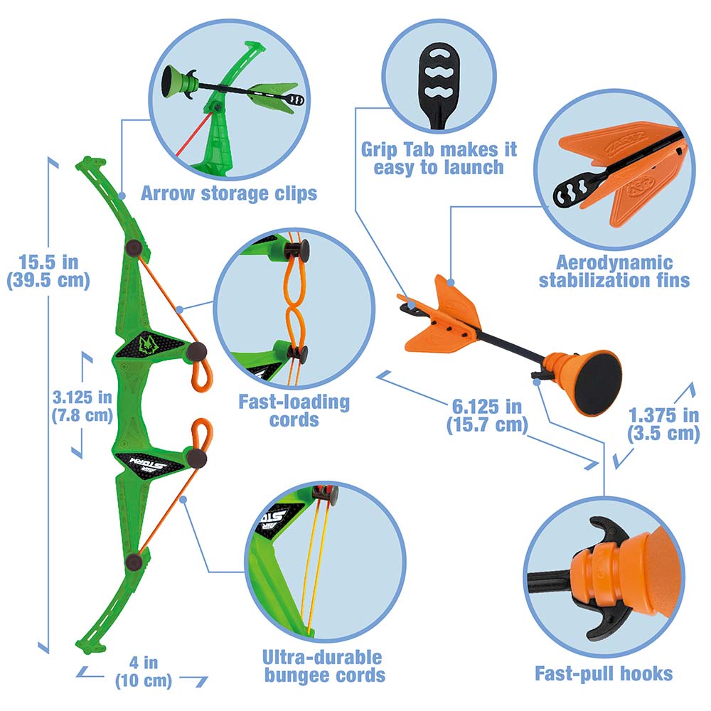 Air Storm Bullz-Eye Bow 2 Pack - Archery Target Set