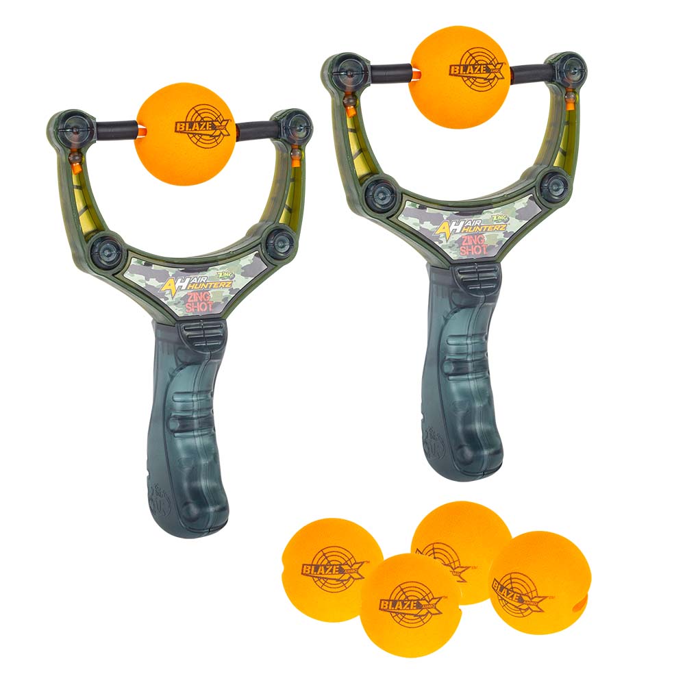 Zing Shotz 2 Pack - Pocket Foam Ball Launchers - Safe Slingshot