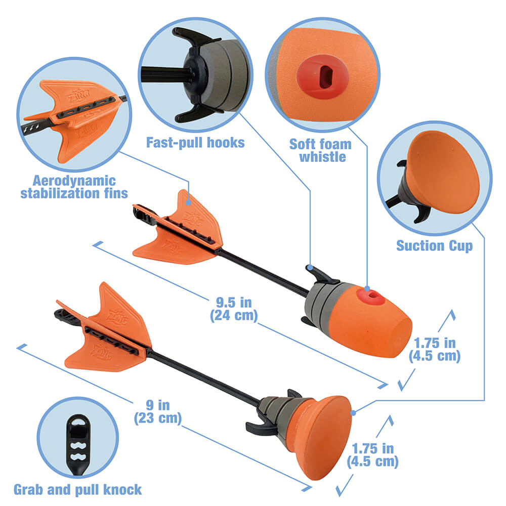 #style_1 Orange Bungee Set & 10 Purple Arrows