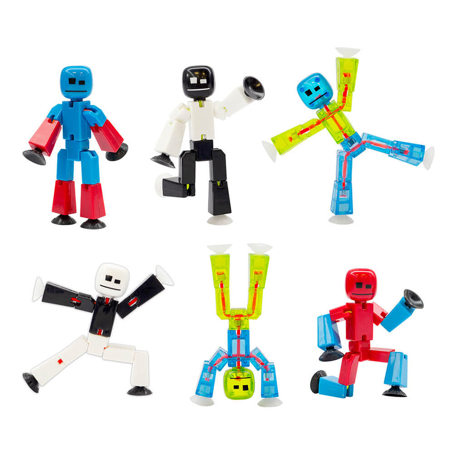 Stikbot 6-Pack Mixed Colors | Value Bundle - Animation Toy