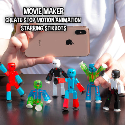 Stikbot 6-Pack Mixed Colors | Value Bundle - Animation Toy