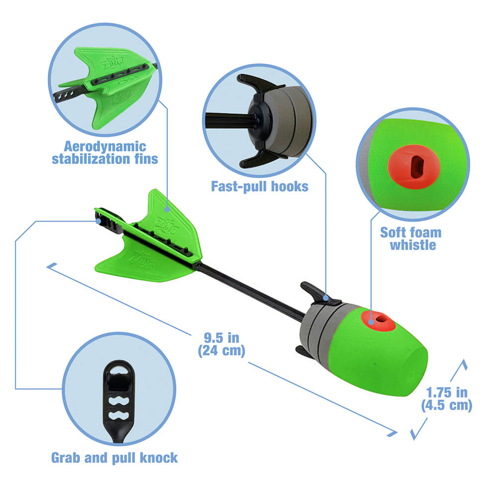 #color_Clear Green (6 Arrows & 1 Extra Bungee)