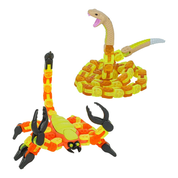 Klixx Creaturez Combo - Scorpion & Rattlesnake - Click & Fidget Fun