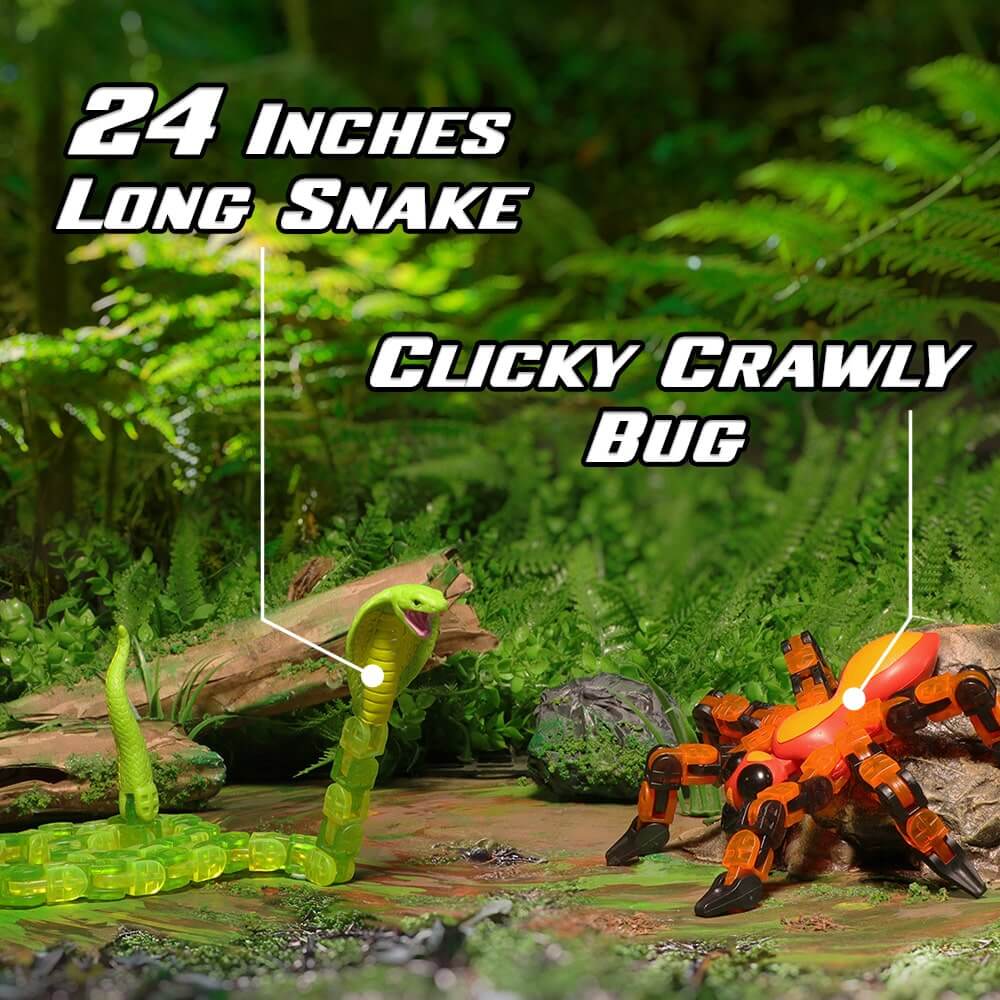 Klixx Creaturez Combo - Fire Ant & Cobra - Click & Fidget Fun