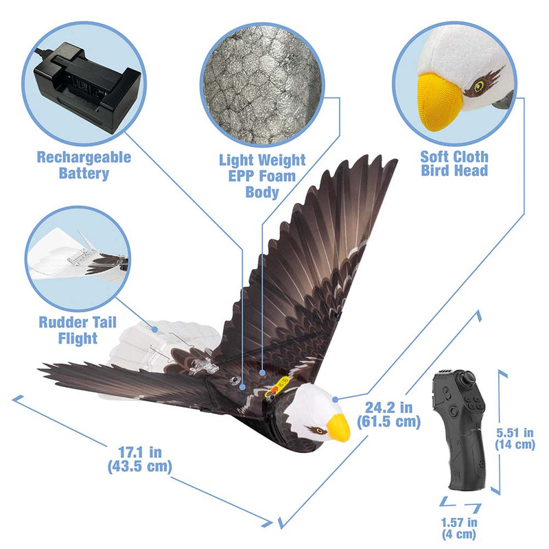 go_go_bird_eagle_aircraft_remote_control_helicopter_rechargeable_battery_lightweight_EPP_foam_body_tail