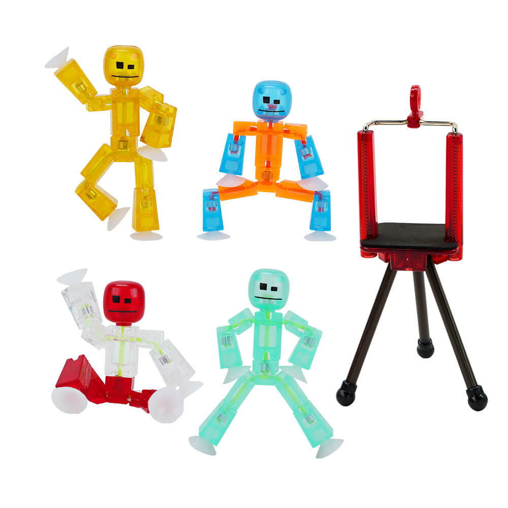 StikBot 4-Pack Special | Stop Motion Kit with Tripod