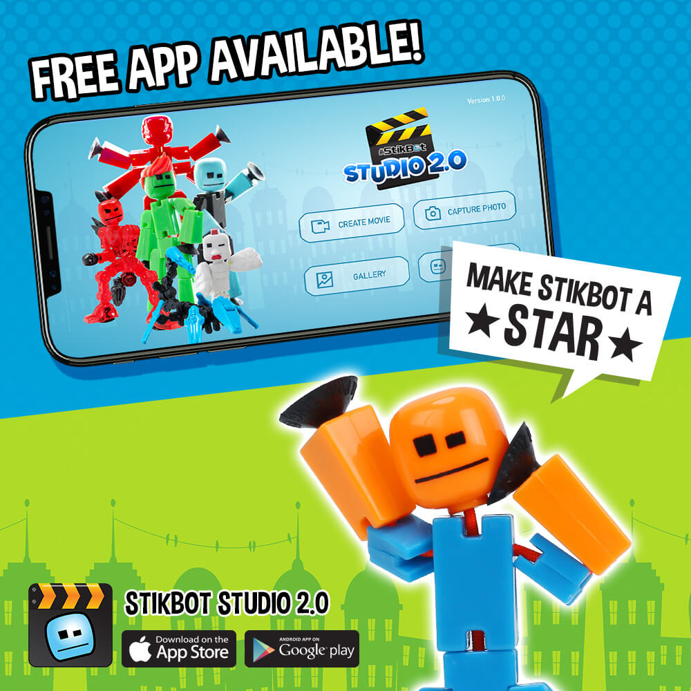 StikBot Special 6-Pack Bundle | Unique Colors - Animation Toy