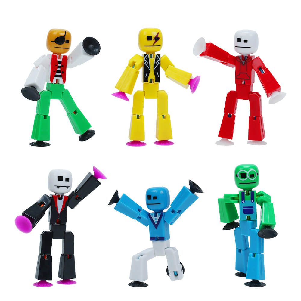 StikBot Avatar Series 1 - 6 Pack - UV Printed Stop Motion Figures