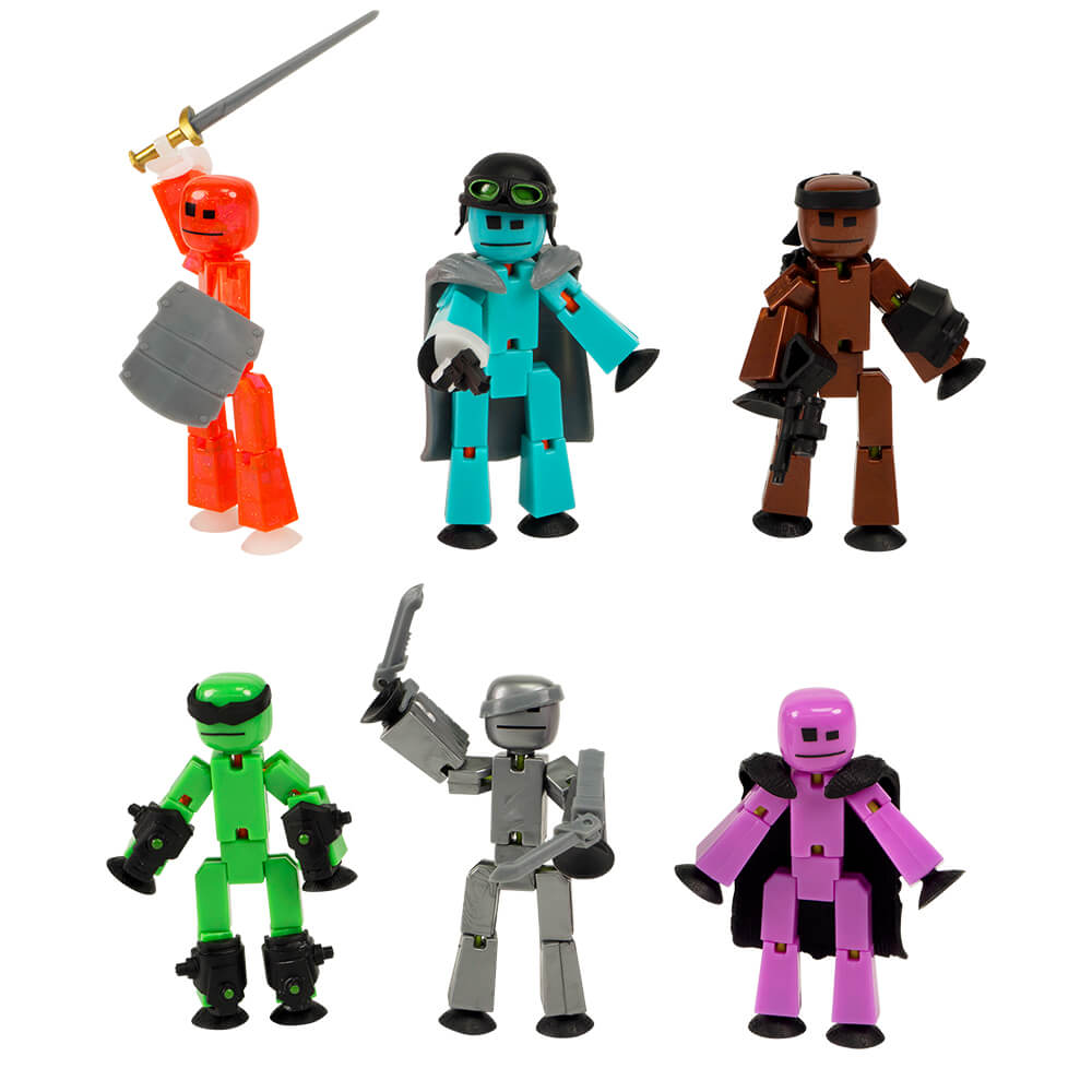 Stikbot Keychain StikBot Off the Grid 6-Pack | Action Figures & Accessories