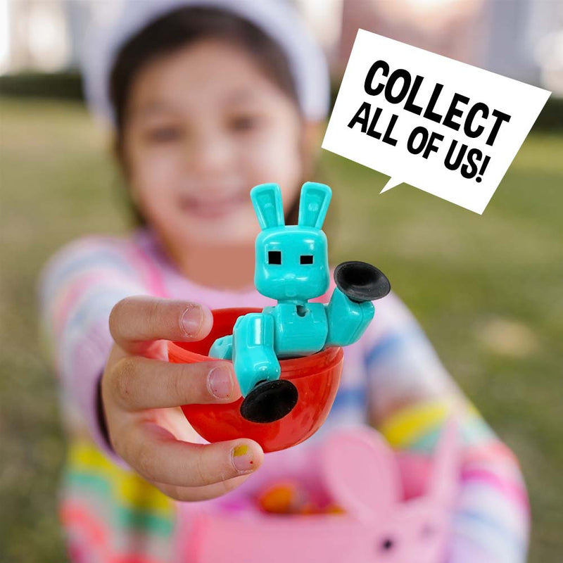 Stikbot Special Family Pack - Pack of 3 Stikbots, 2 Stikbot Juniors & Hair Accessories