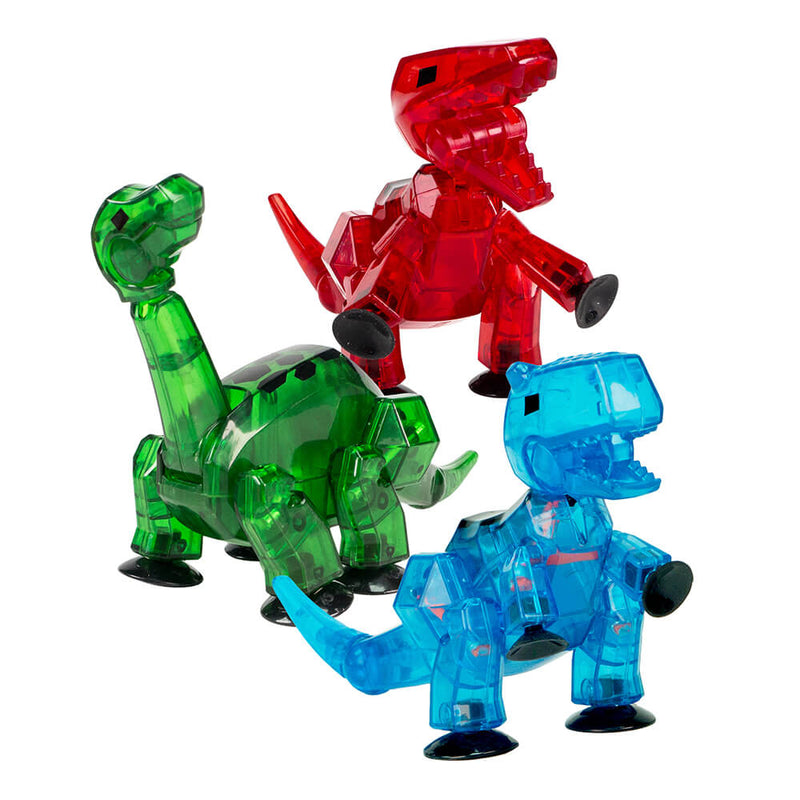 StikBot Mega Dino - Brontosaurus, Carnotaurus and T-Rex