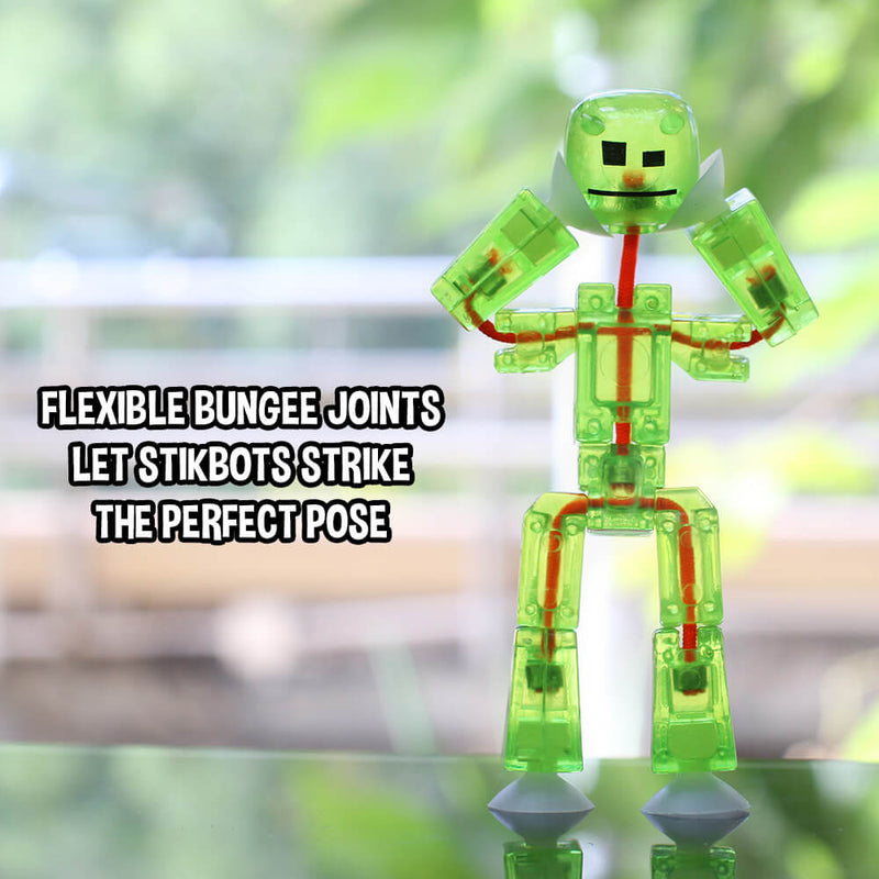 StikBot Clear 8-Pack + Tripod | Animation Starter Set
