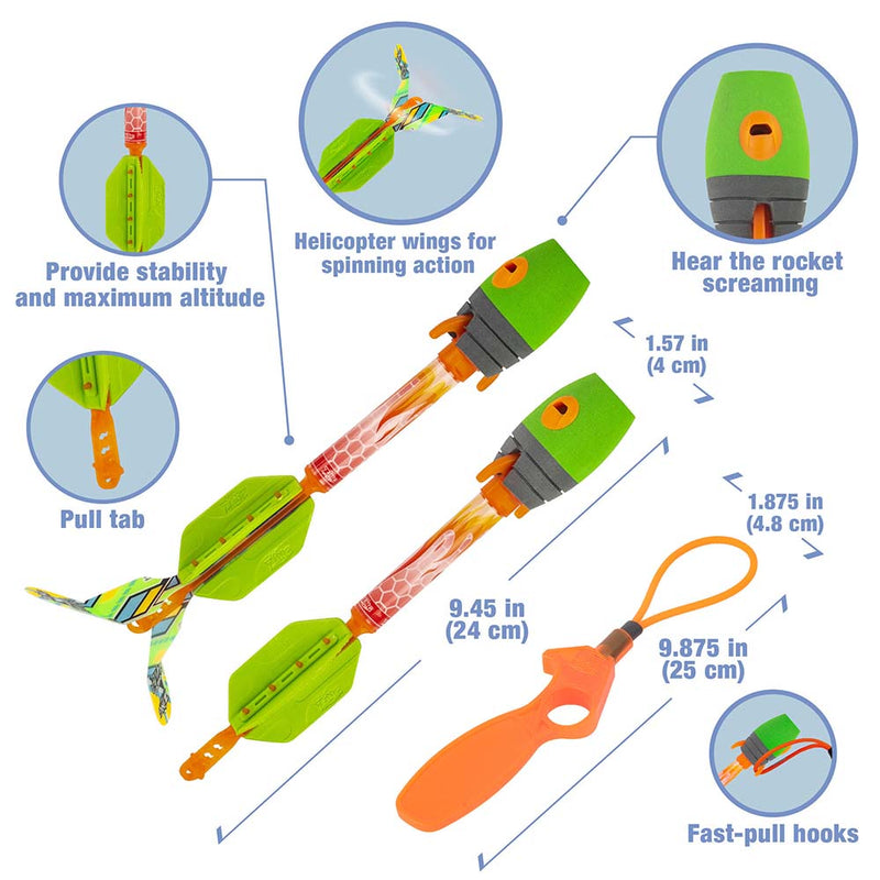 Zing Launching Combo Fun Pack - Sky ripperz 2X, Heli Howler 1x, Sky Glider 1x Combo Pack