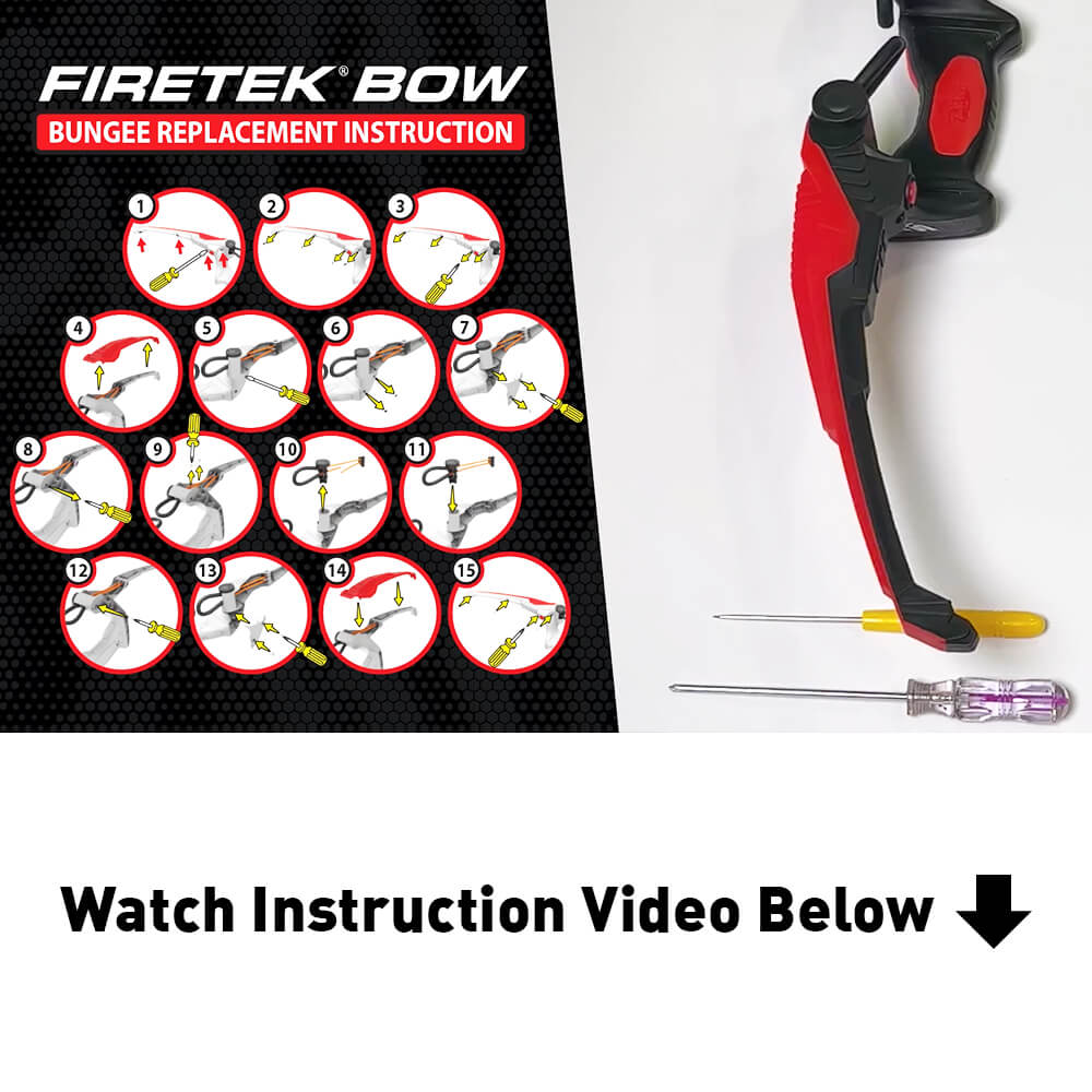 Firetek Bow Replacement Set | Bungees & Arrows