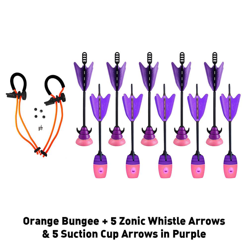 #style_1 Orange Bungee Set & 10 Purple Arrows