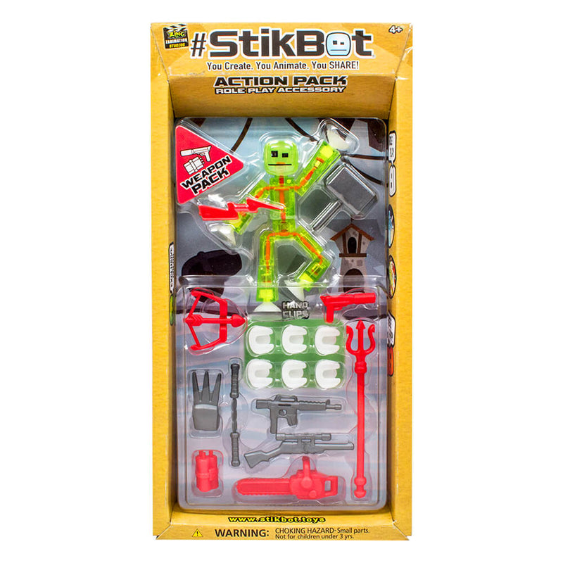 StikBot Action Pack Series 2 - Farm, Lifestyle, Weapon & Hairstyle Pack